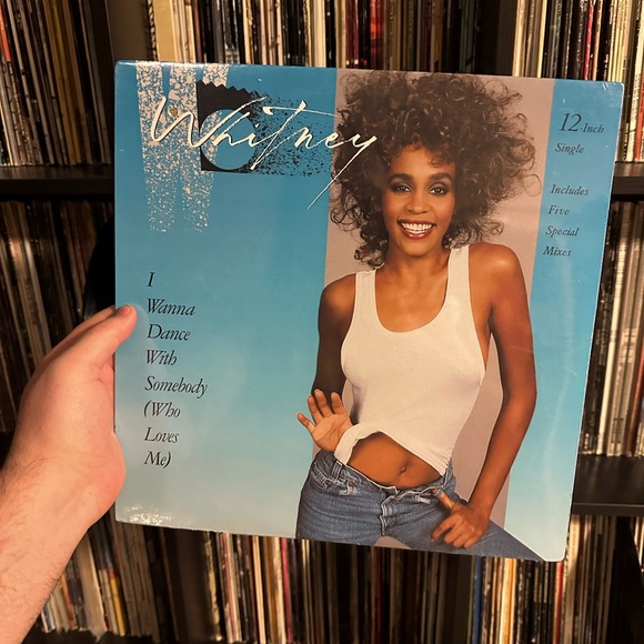 1987 Sealed Whitney Houston I Wanna Dance With Somebody 12 Inch Single Vinyl - Picture 1 of 3